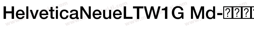 HelveticaNeueLTW1G Md字体转换